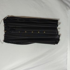 Pinstripped button up skirt